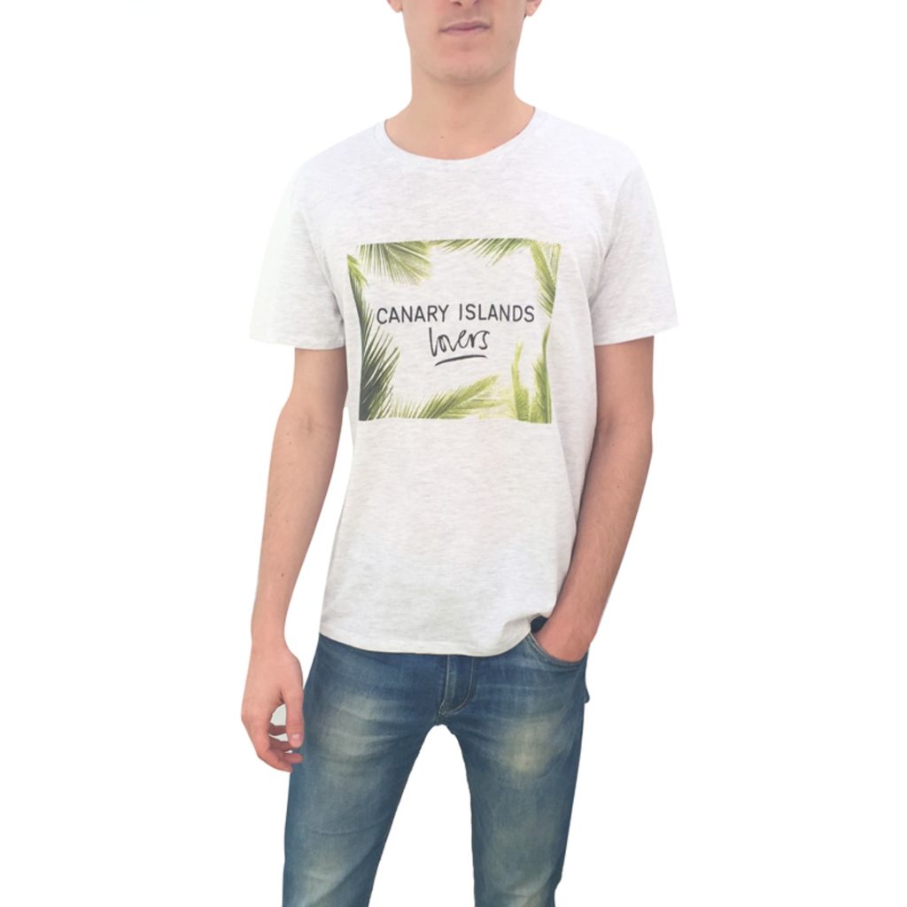 Canary Islands lovers hombre frontal camiseta