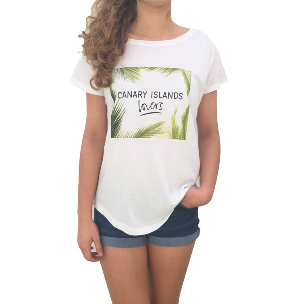 Canary Islands lovers frontal mujer camiseta